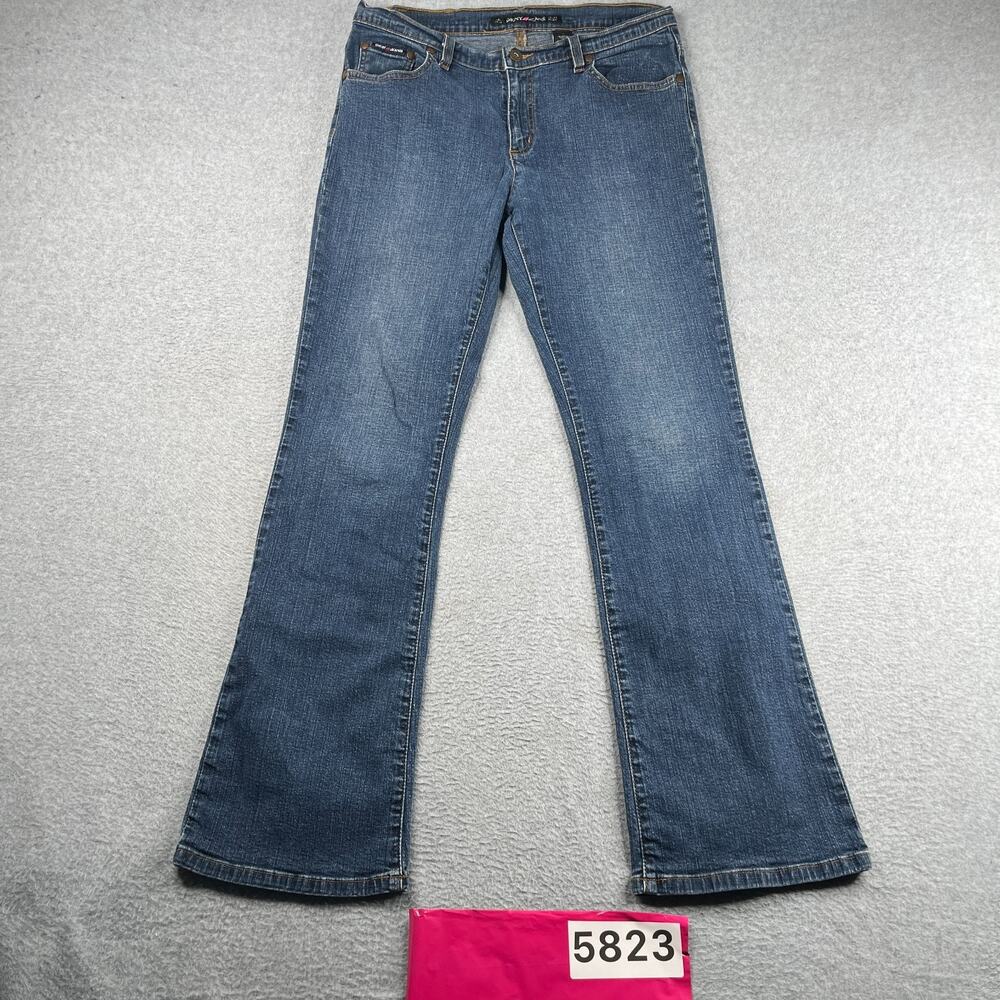 DKNY Jeans Denim Boot Cut Distressed Casual Size 11